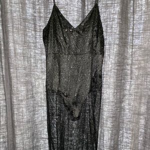 Sheer Glitter Dress